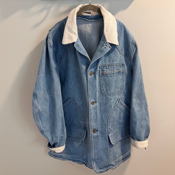 Vtg 80s L.L. Bean Denim Barn Jacket - Picture 2 of 10